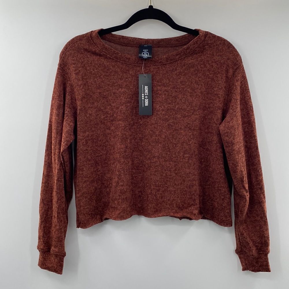 3For$20 Agnes & Dora Brown w/ Black specks Crop Top various sizes